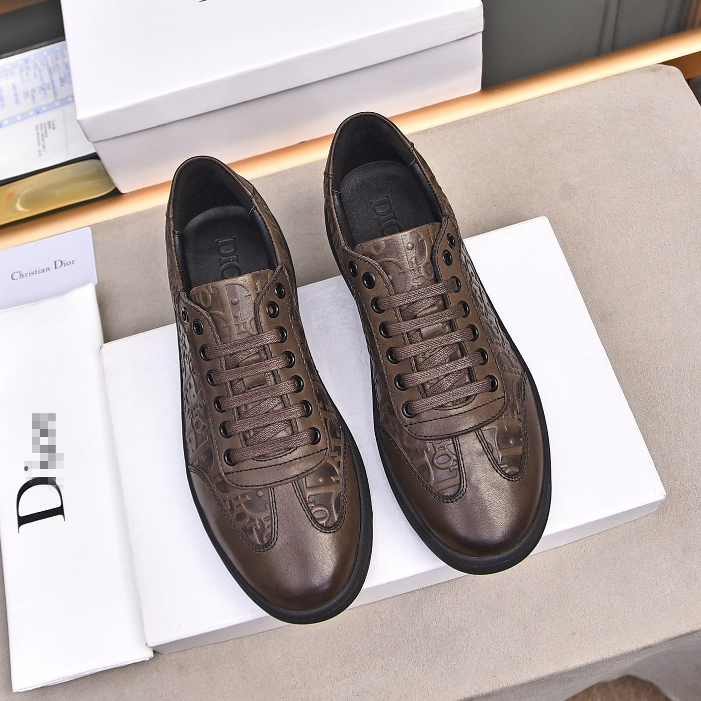D**R Luxury Leather Casual Sneakers | Designer Unisex Shoes