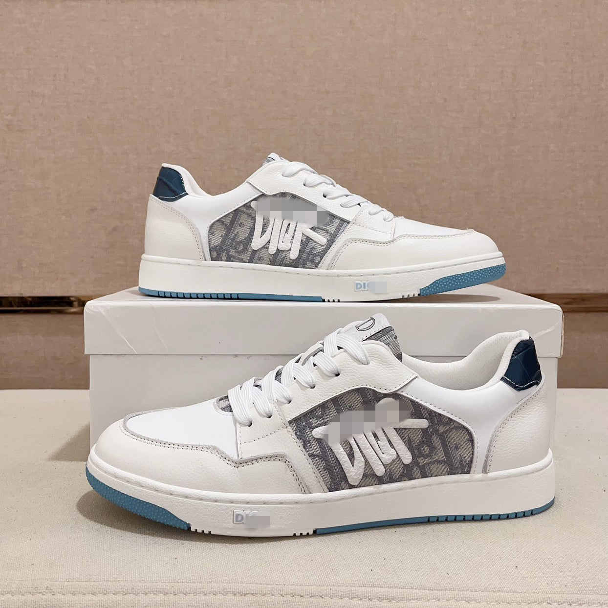 D**R Luxury Leather Casual Sneakers | Designer Unisex Shoes