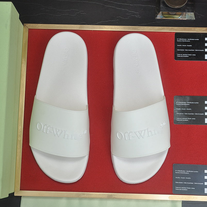 New-OFF Leather slippers
