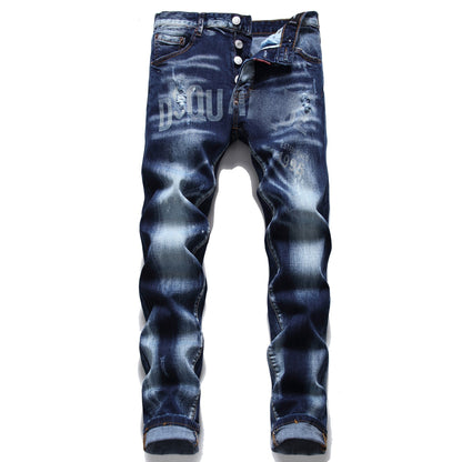 NEW-2025ss printing Jeans