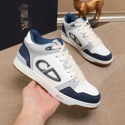 D**R Luxury Leather Casual Sneakers | Designer Unisex Shoes