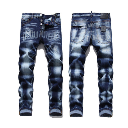 NEW-2025ss printing Jeans
