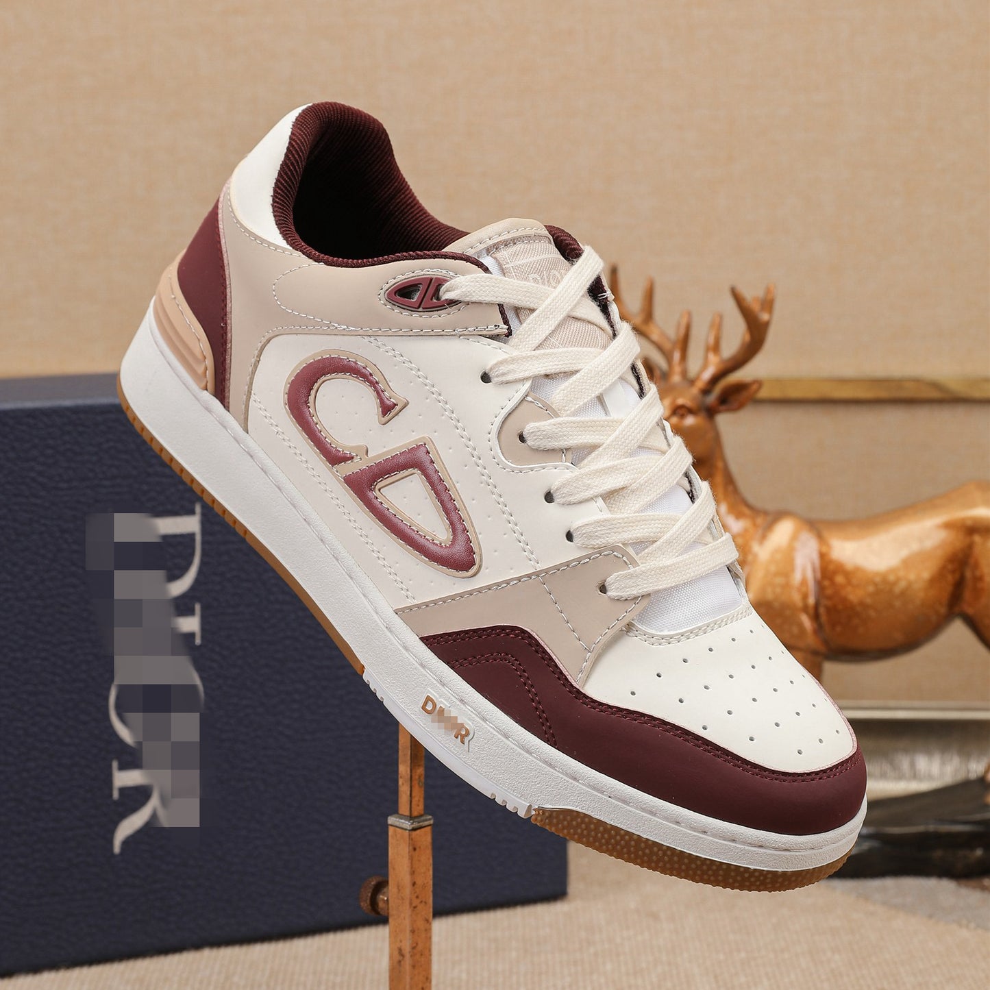 D**R Luxury Leather Casual Sneakers | Designer Unisex Shoes