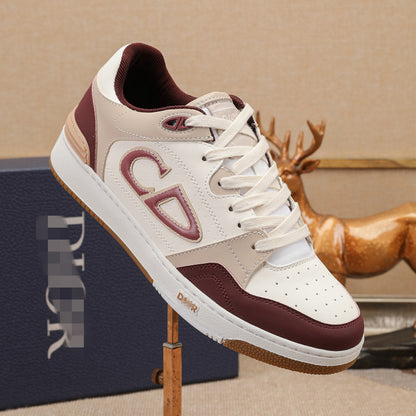 D**R Luxury Leather Casual Sneakers | Designer Unisex Shoes