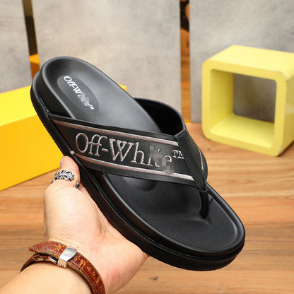 New-OFF Leather slippers