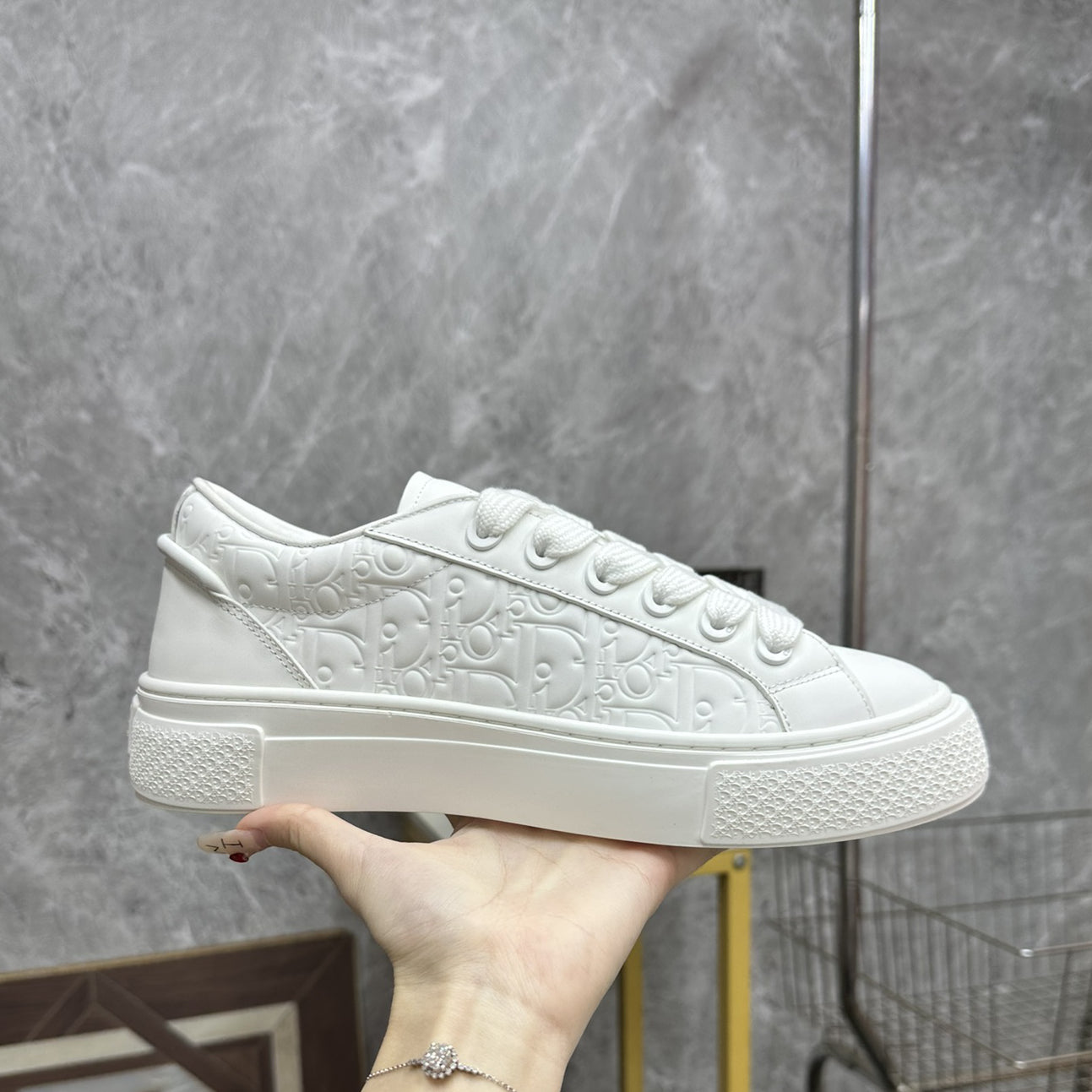 D**R Luxury Leather Casual Sneakers | Designer Unisex Shoes