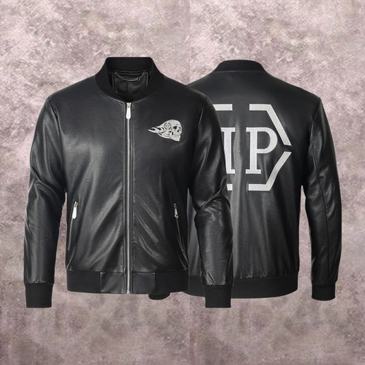 NEW-PP Leather Jacket