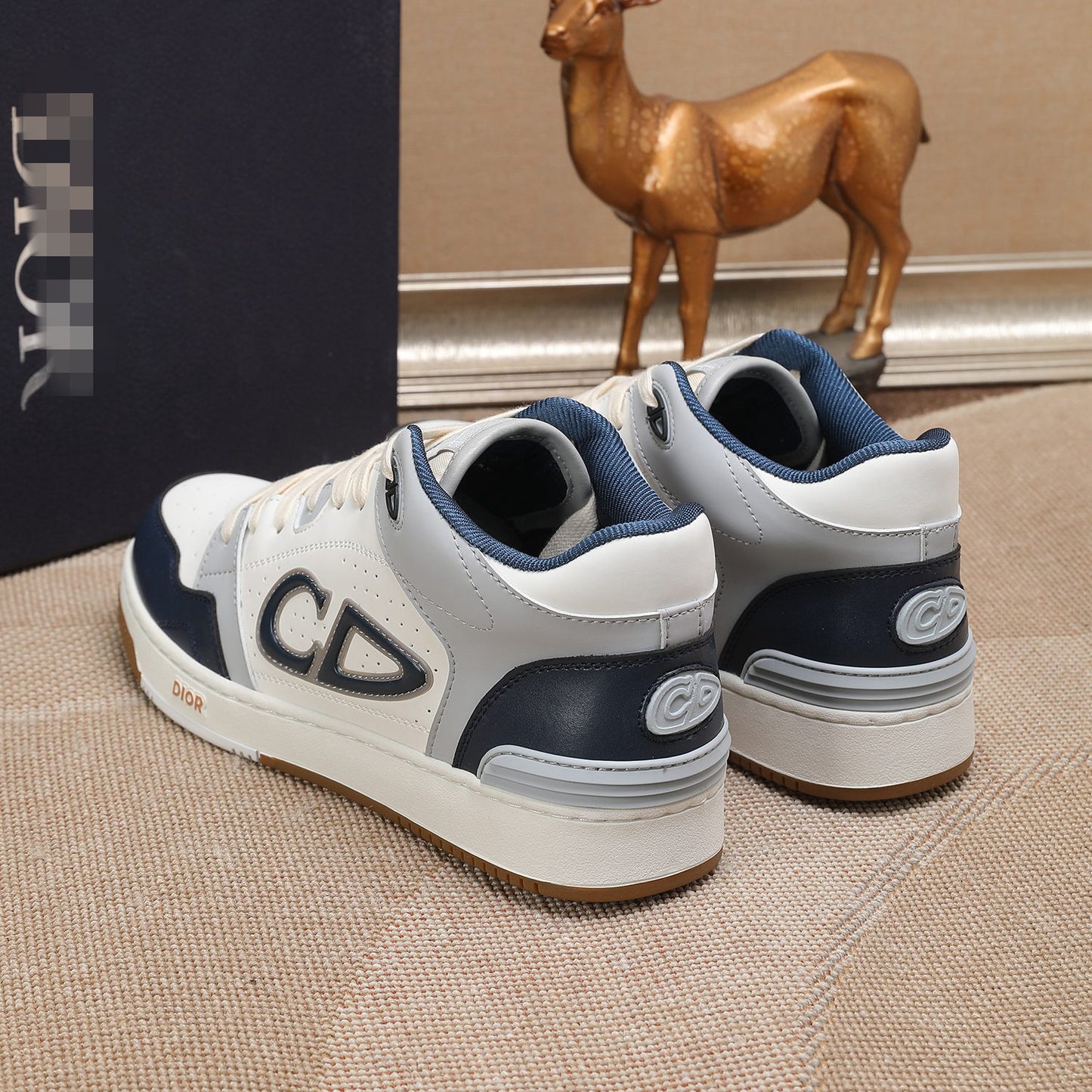 D**R Luxury Leather Casual Sneakers | Designer Unisex Shoes