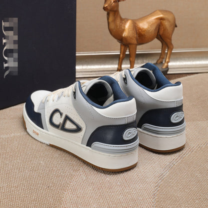 D**R Luxury Leather Casual Sneakers | Designer Unisex Shoes