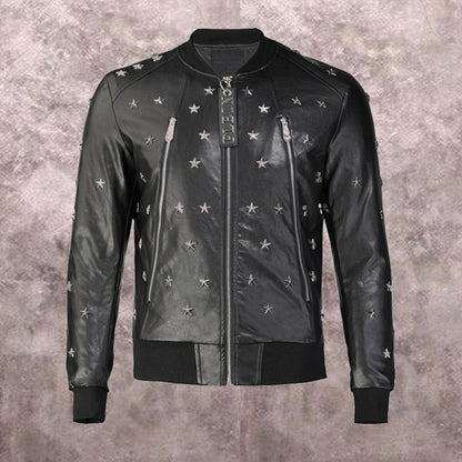 NEW-PP Leather Jacket