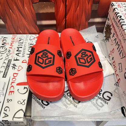 D*G 2026 Premium Leather Casual Slippers - Designer Men's Slides in 4 Styles