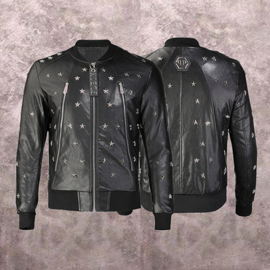 NEW-PP Leather Jacket