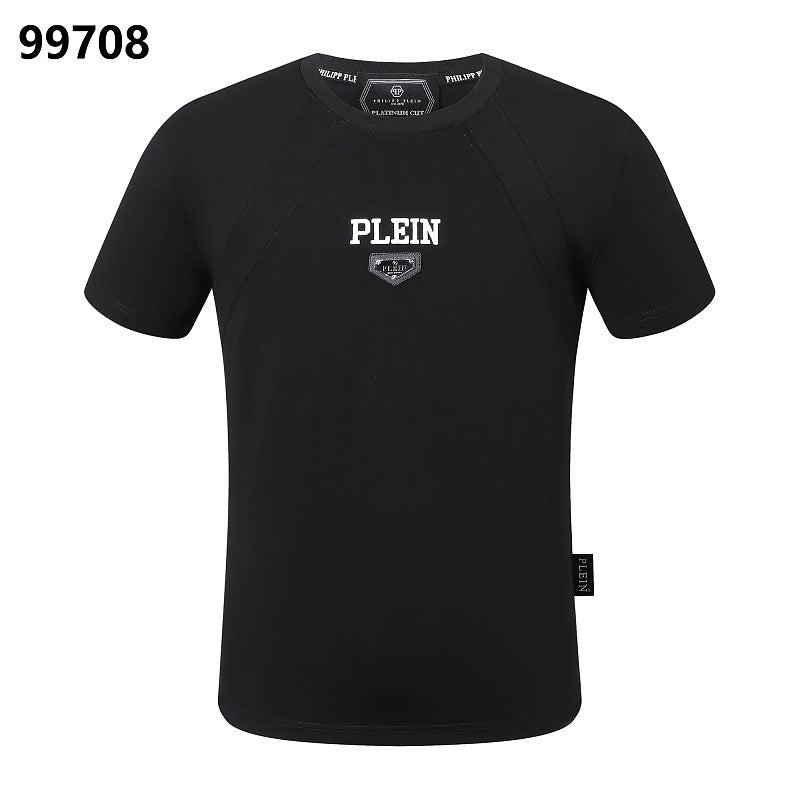 P**P Men's Urban Elite Logo Shield T-Shirt | Black White