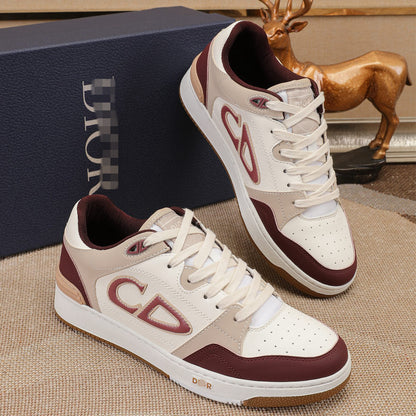 D**R Luxury Leather Casual Sneakers | Designer Unisex Shoes