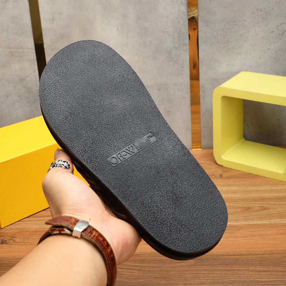 New-OFF Leather slippers