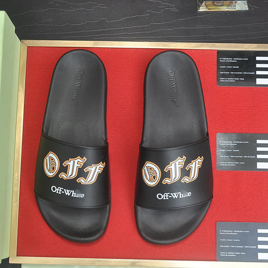 New-OFF Leather slippers