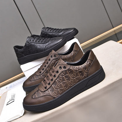 D**R Luxury Leather Casual Sneakers | Designer Unisex Shoes