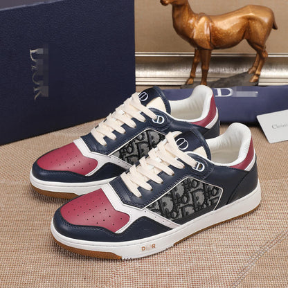 D**R Luxury Leather Casual Sneakers | Designer Unisex Shoes