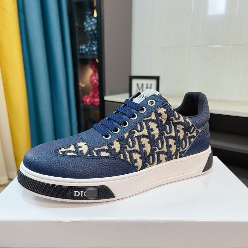D**R Luxury Leather Casual Sneakers | Designer Unisex Shoes