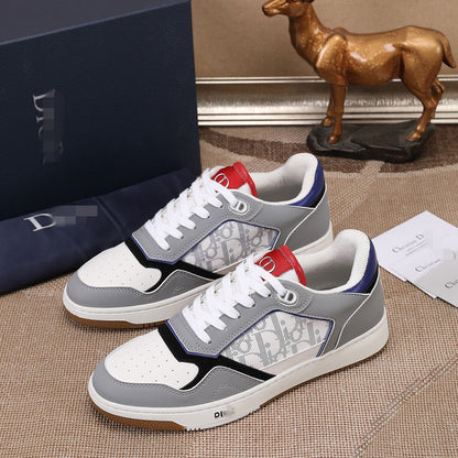 D**R Luxury Leather Casual Sneakers | Designer Unisex Shoes