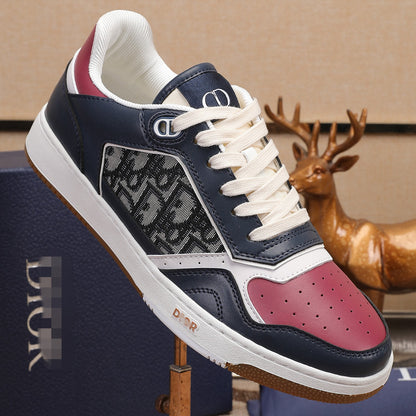 D**R Luxury Leather Casual Sneakers | Designer Unisex Shoes