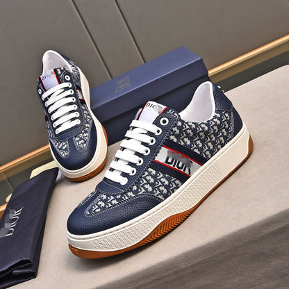 D**R Luxury Leather Casual Sneakers | Designer Unisex Shoes