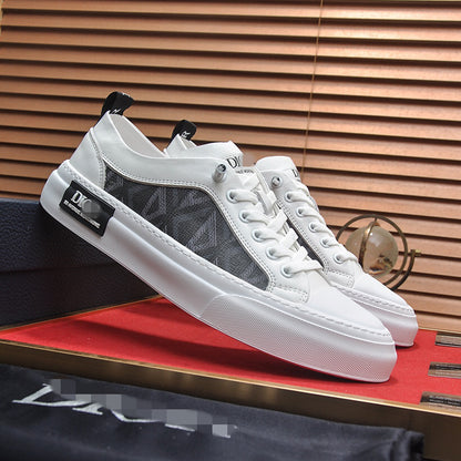 D**R Luxury Leather Casual Sneakers | Designer Unisex Shoes