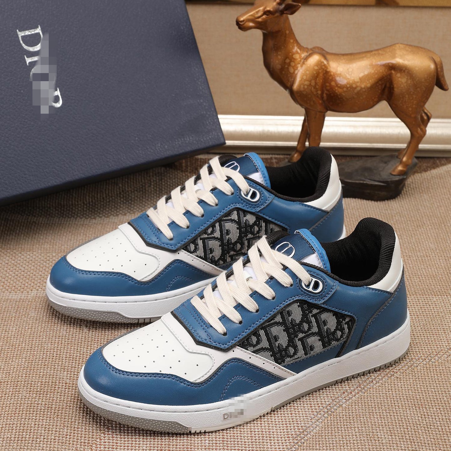 D**R Luxury Leather Casual Sneakers | Designer Unisex Shoes