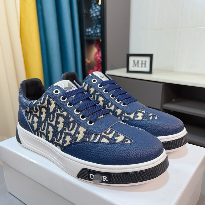D**R Luxury Leather Casual Sneakers | Designer Unisex Shoes