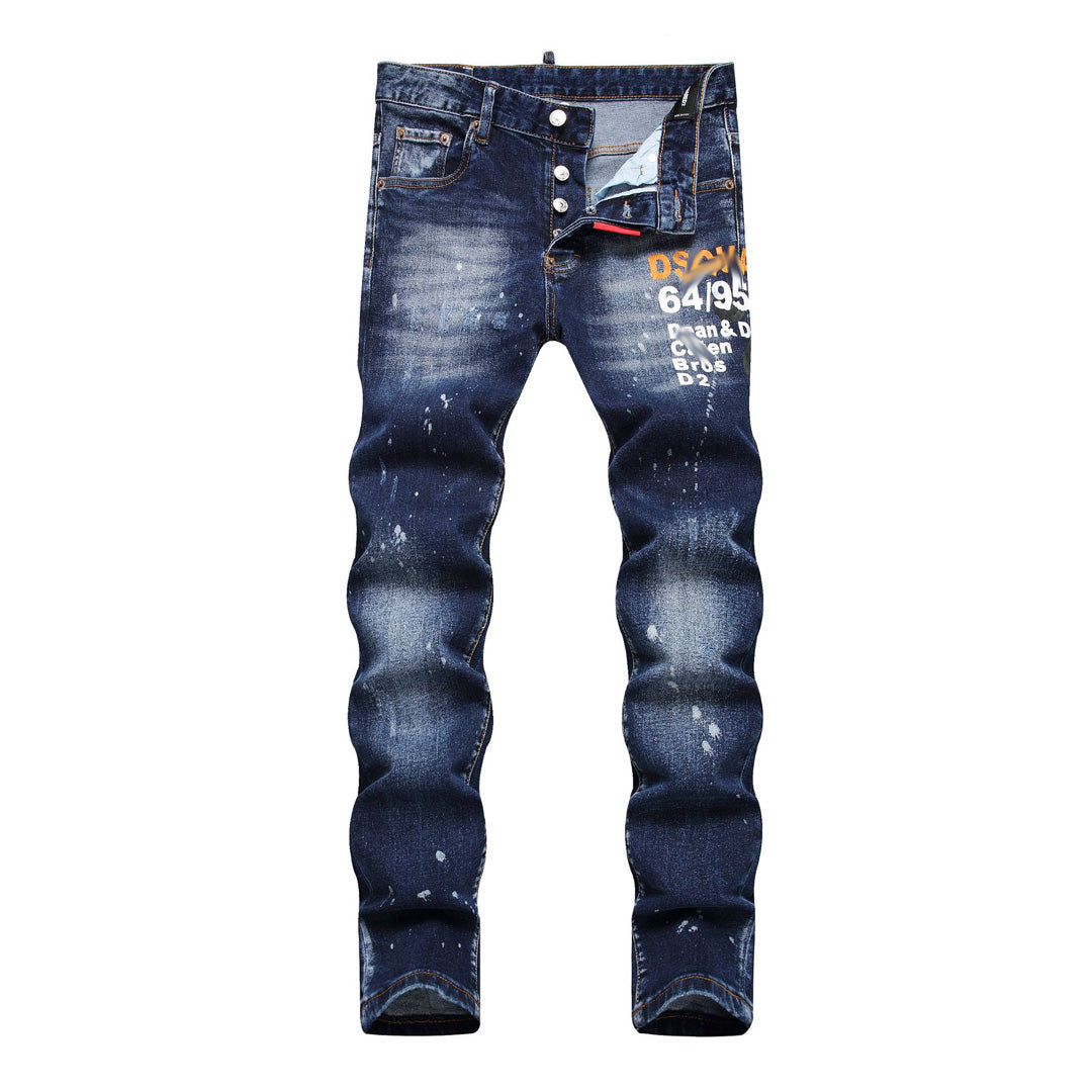 NEW-2025ss Printed Jeans
