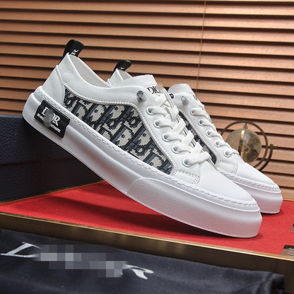 D**R Luxury Leather Casual Sneakers | Designer Unisex Shoes