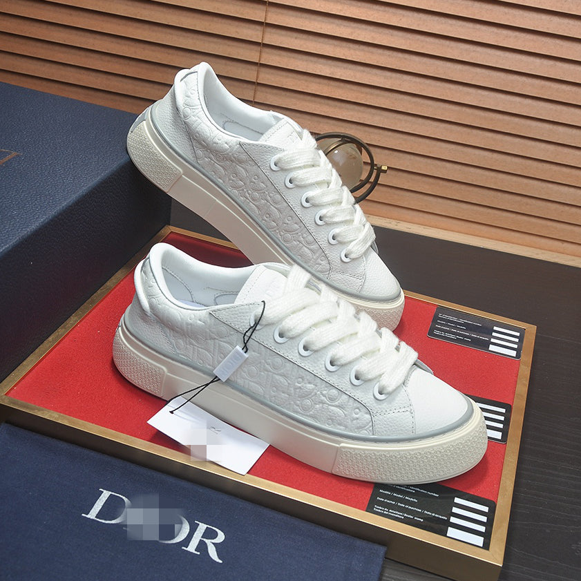 D**R Luxury Leather Casual Sneakers | Designer Unisex Shoes