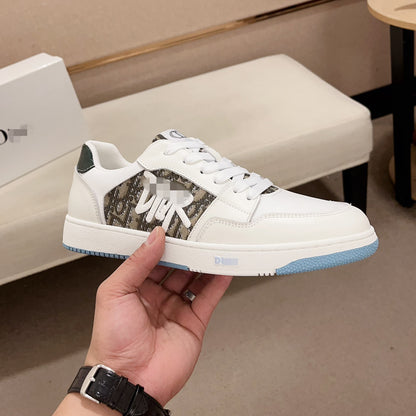 D**R Luxury Leather Casual Sneakers | Designer Unisex Shoes