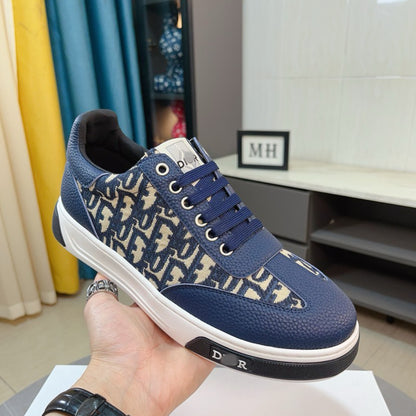 D**R Luxury Leather Casual Sneakers | Designer Unisex Shoes