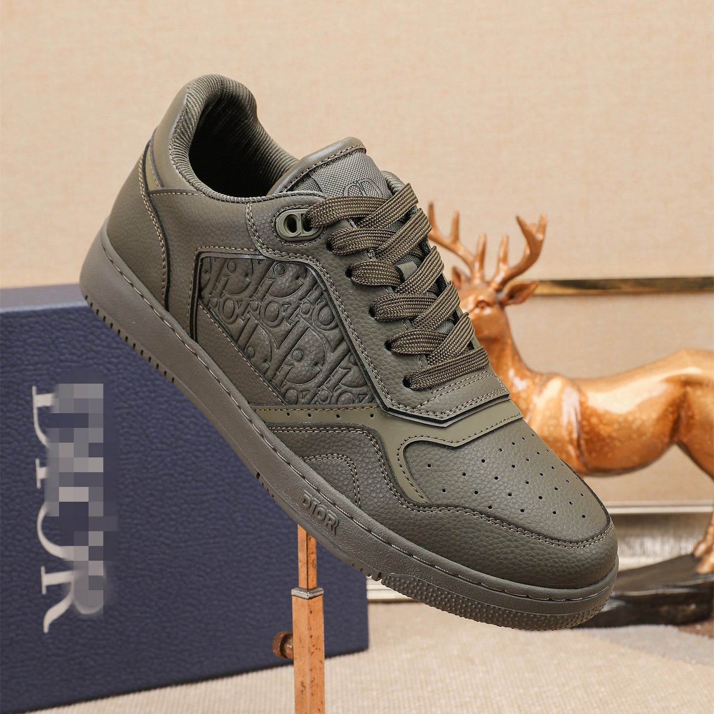 D**R Luxury Leather Casual Sneakers | Designer Unisex Shoes