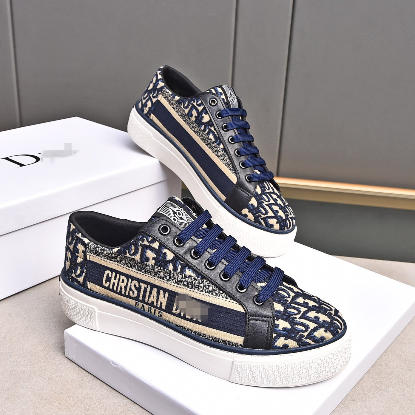 D**R Luxury Leather Casual Sneakers | Designer Unisex Shoes