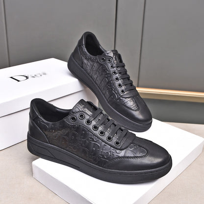 D**R Luxury Leather Casual Sneakers | Designer Unisex Shoes
