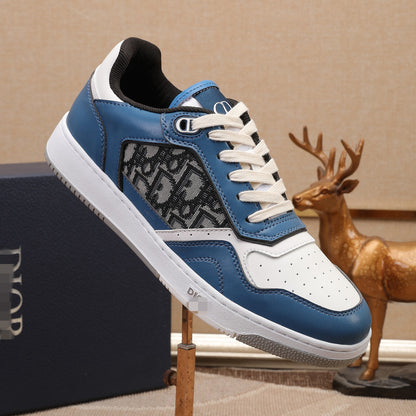D**R Luxury Leather Casual Sneakers | Designer Unisex Shoes