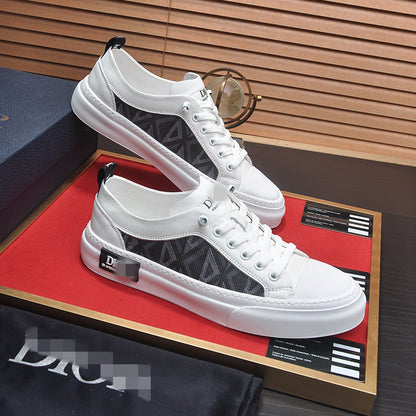 D**R Luxury Leather Casual Sneakers | Designer Unisex Shoes