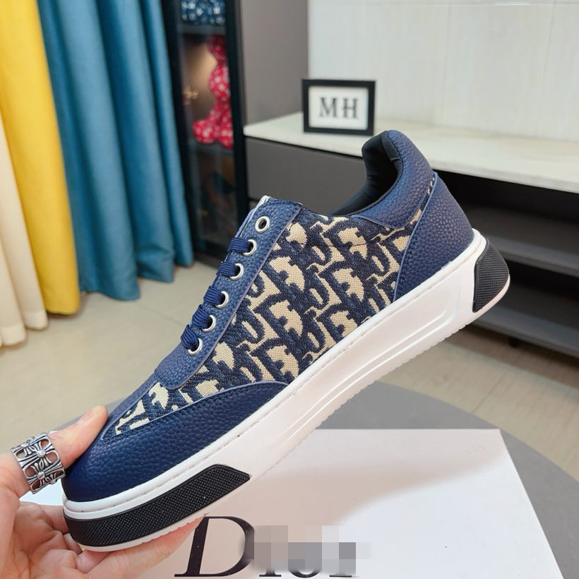D**R Luxury Leather Casual Sneakers | Designer Unisex Shoes