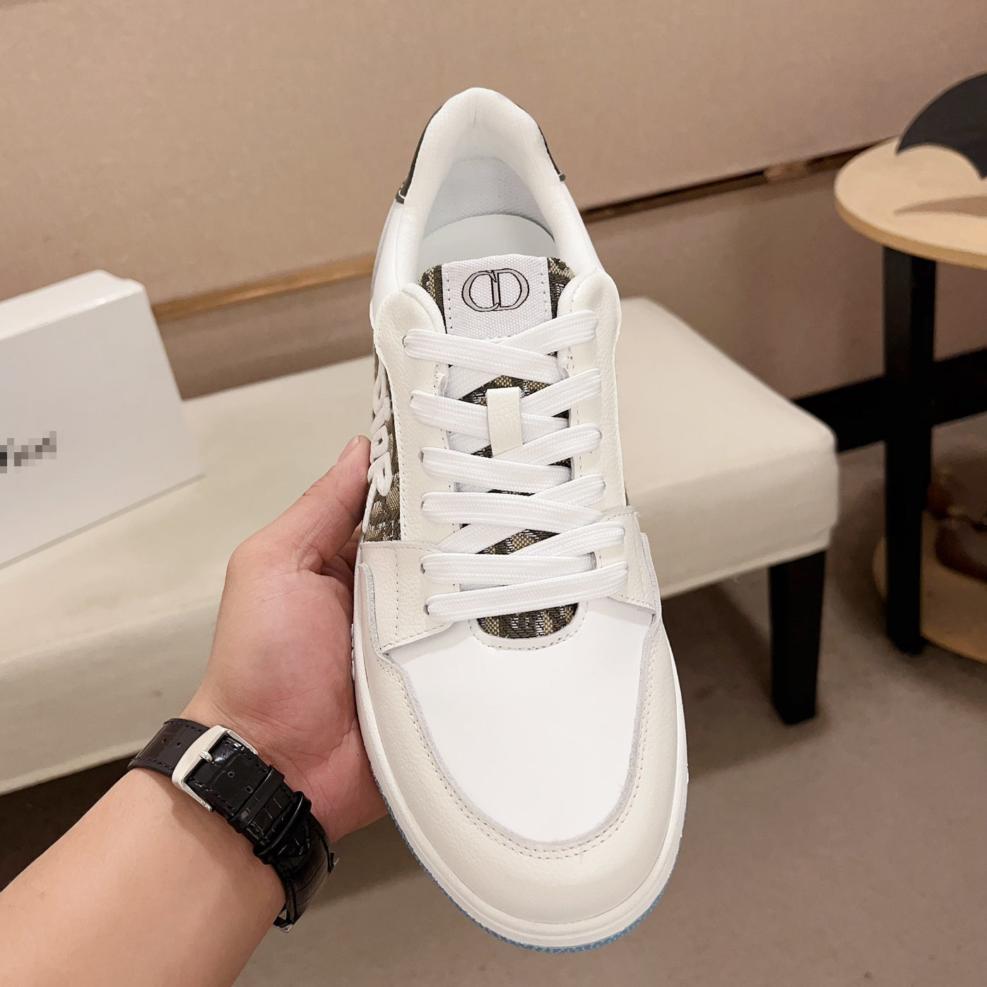 D**R Luxury Leather Casual Sneakers | Designer Unisex Shoes