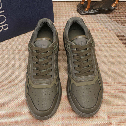 D**R Luxury Leather Casual Sneakers | Designer Unisex Shoes