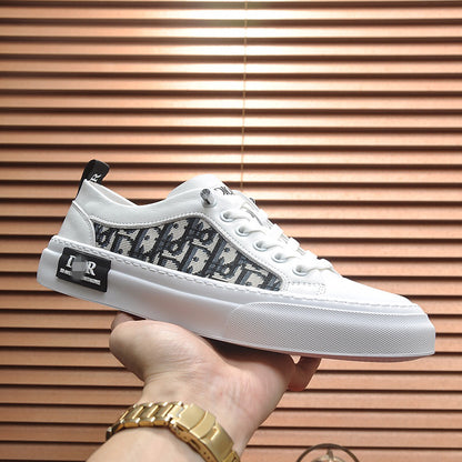D**R Luxury Leather Casual Sneakers | Designer Unisex Shoes