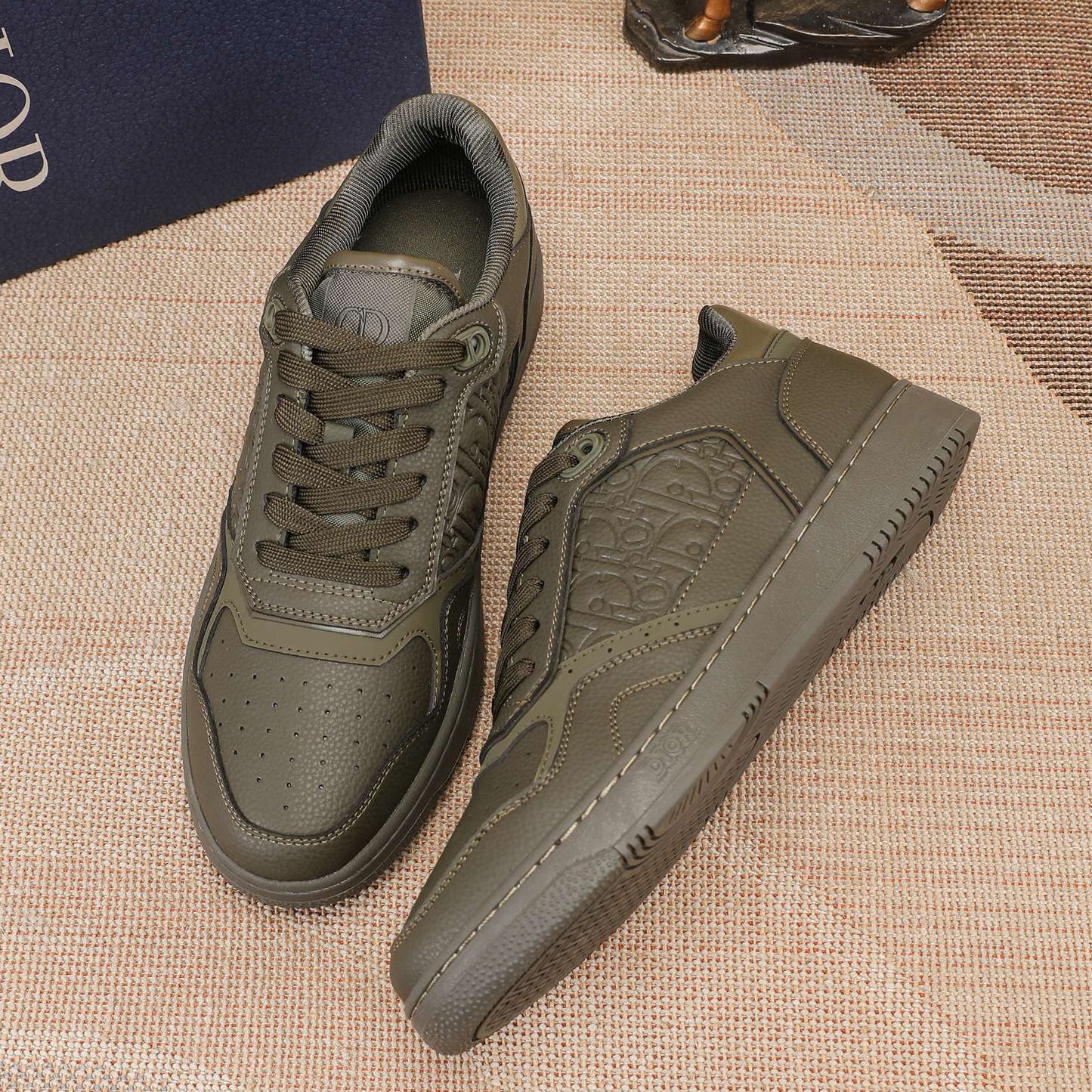 D**R Luxury Leather Casual Sneakers | Designer Unisex Shoes