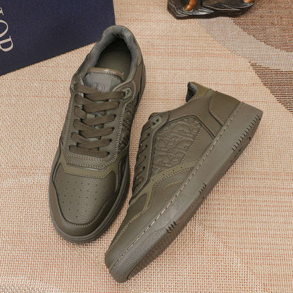 D**R Luxury Leather Casual Sneakers | Designer Unisex Shoes