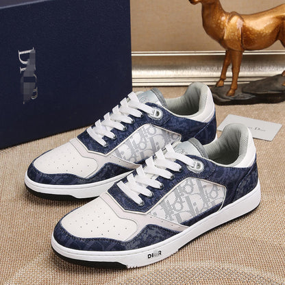 D**R Luxury Leather Casual Sneakers | Designer Unisex Shoes