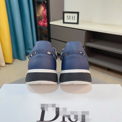 D**R Luxury Leather Casual Sneakers | Designer Unisex Shoes