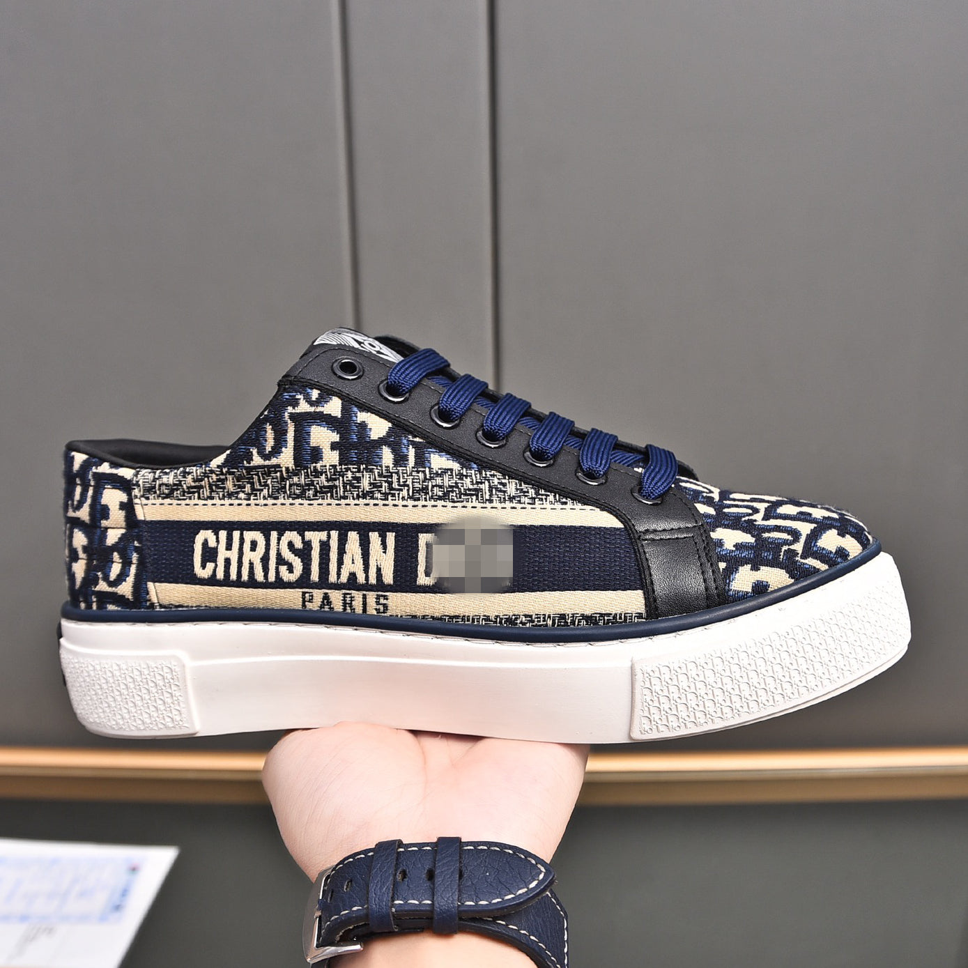 D**R Luxury Leather Casual Sneakers | Designer Unisex Shoes