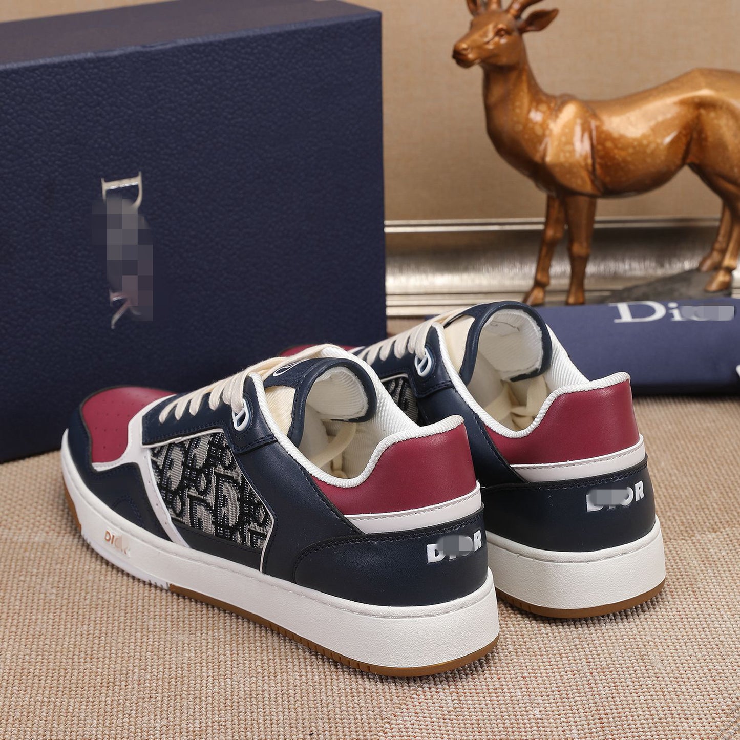 D**R Luxury Leather Casual Sneakers | Designer Unisex Shoes