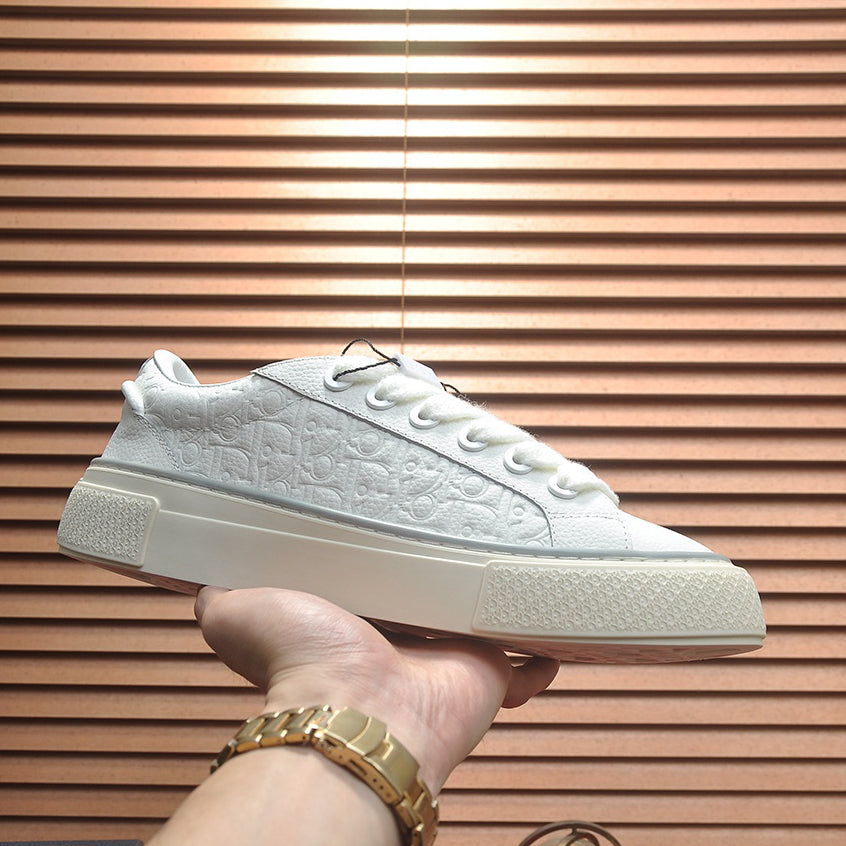 D**R Luxury Leather Casual Sneakers | Designer Unisex Shoes